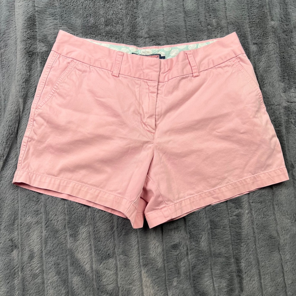 Vineyard Vines Pink Daybreak Chino Shorts Womens 6 Cotton Preppy Summer